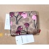 Coach Snap Wallet - CZ347 Signature Coated Canvas w/Pink Cherry