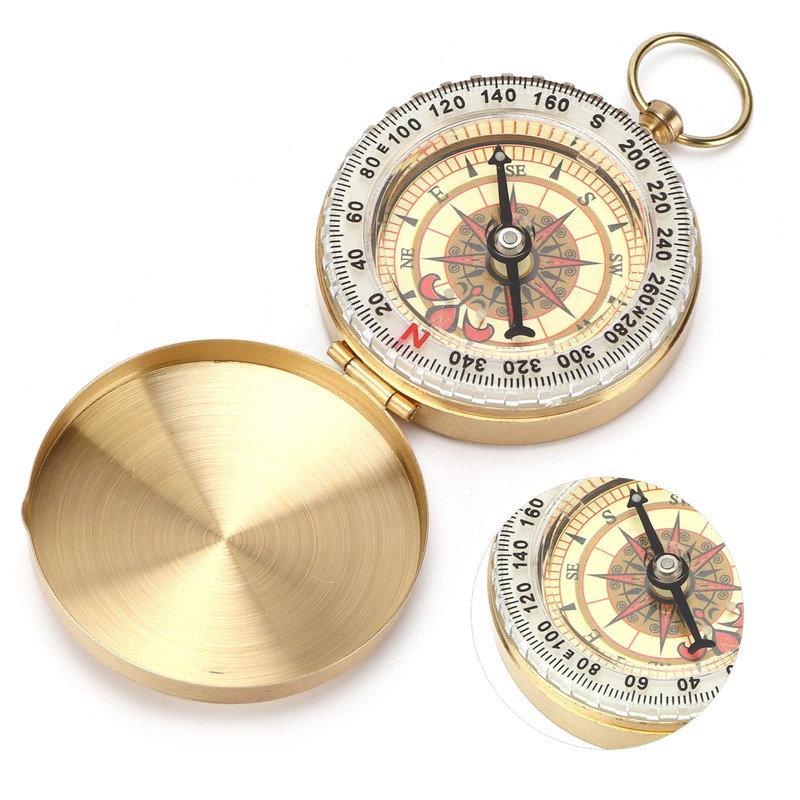 Compass Copper Luminous Rotatable Waterproof Direction Pointing Equipment for Outdoor