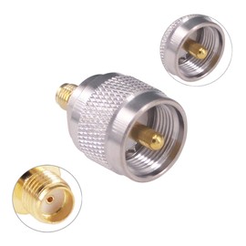 RFaha - Juego de adaptadores coaxiales SMA a UHF SMA macho/hembra a UHF SO239 PL259 M/F RF (F108-4)