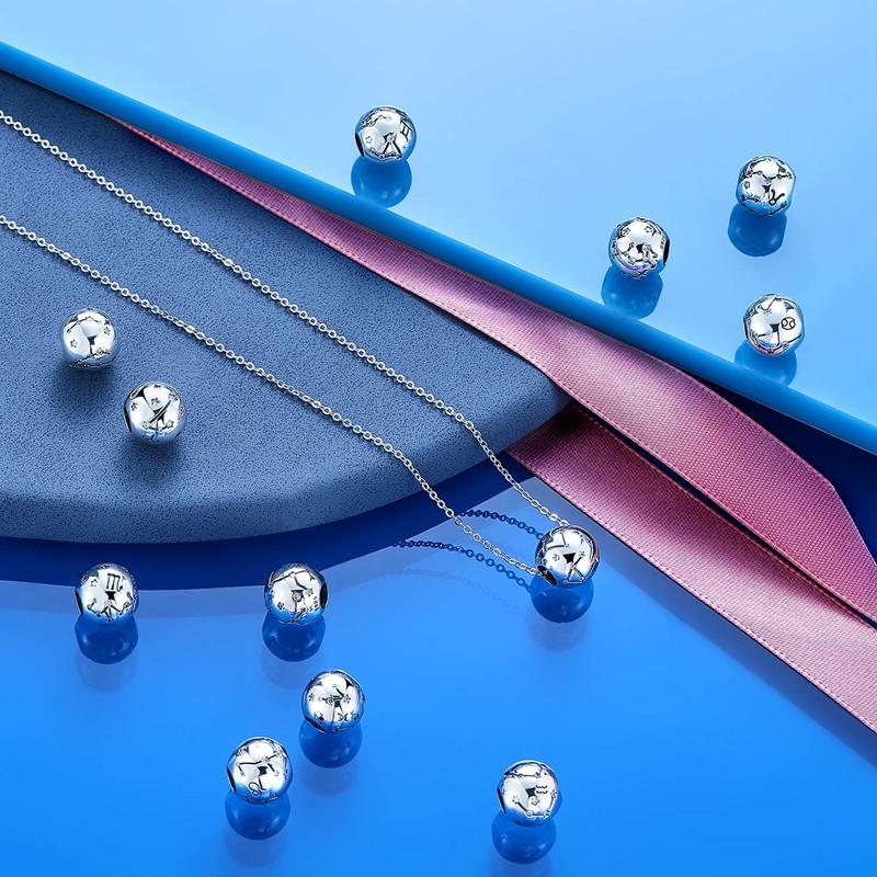 NINGAN Aries Zodiac Sign Birthday Charms - 925 Sterling Silver