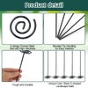 Ferraycle 100 Pcs Landscape Fabric Pins Circle Top Galvanized Landscape