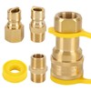 1/2 Inch QDD LP Natural Gas Quick Connect Fittings Kit,