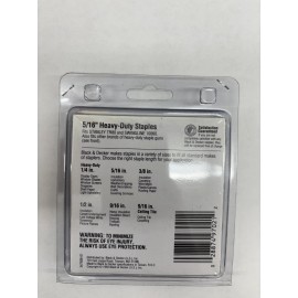 BLACK+DECKER BLACK & DECKER Heavy Duty Staples 5/16" 1000 Staples