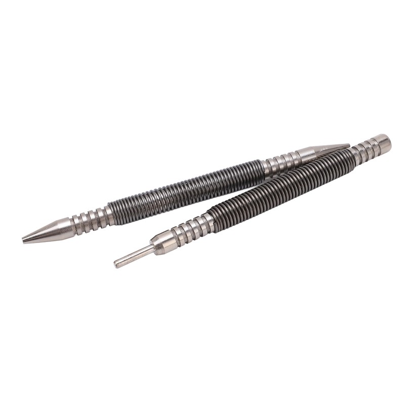 2pcs Hinge Pin Punch Set Spring Loaded Design Carbon Steel