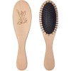 'Cat Playing With A Feather Toy' Wooden Hairbrush (HA00047892)
