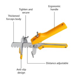 Tile Levelling Pliers, Tile Laying Aid Pliers, Tiling Locator Levelling System, Ceramic Tile Installation Tool, Tile Levelling System, Tile Locator Floor Pliers, Tiling Installation Pliers