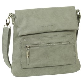 Handbag Gift Set, Shoulder Bag, Suede Imitation, Used Look, various colours Grey