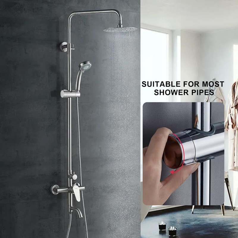 Xumier Universal Hand Shower Holder 2 Pieces Shower Holder Adjustable