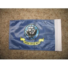6"x9" 6x9 US Navy Nylon 2 Ply Boat Motorcycle Car Flag Banner With Sleeve