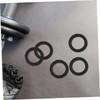 Kisangel 50pcs Rubber Weight Washers for Dumbbells and Barbells Fitness