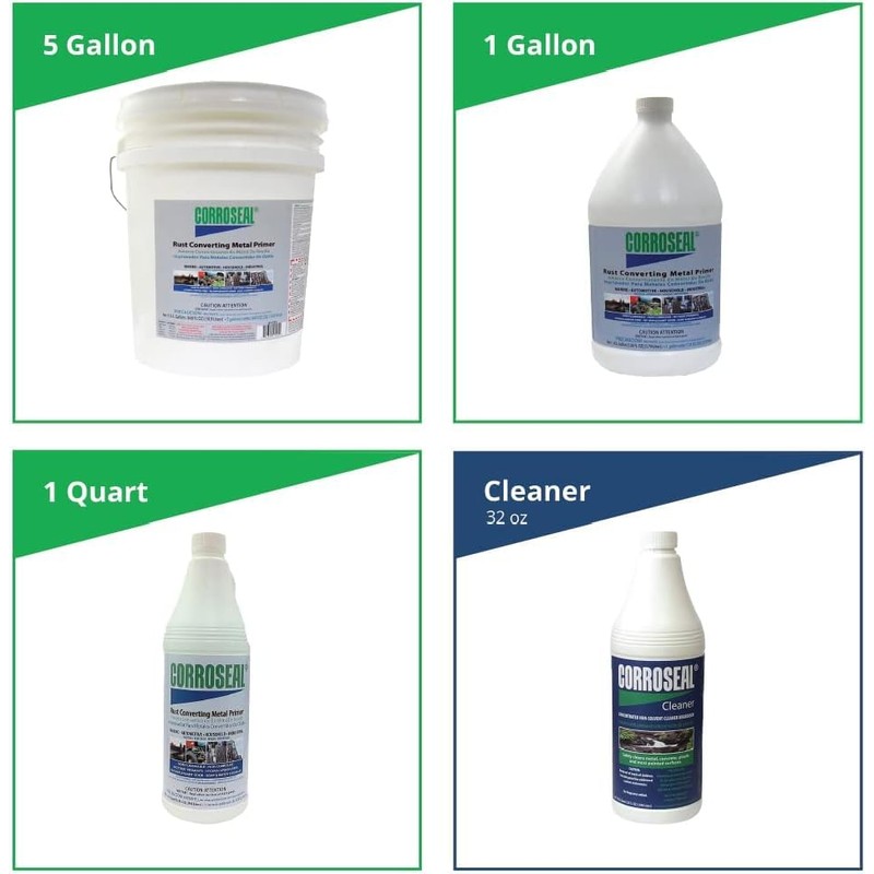 Corroseal Water-Based Rust Converter & Metal Primer Kit, Includes (1)