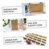 jojofuny 10Pcs Rustic Wooden Place Card Holders Elegant Memo Clips