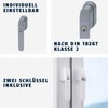 ABUS FG400 Lockable Window Handle - With Push Cylinder and