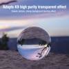 80mm Transparent Sphere K9 High Purity Photography Crystal Lens Ball