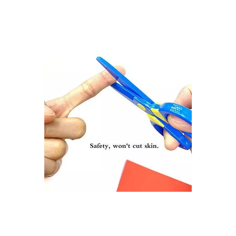 JIALEEY Plastic Child-Safe Scissor Set, Toddlers Training Scissors, Pre-School
