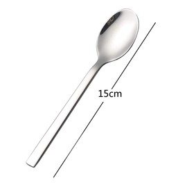 Cadineer 12 Pieces Stainless Steel Tea Spoons, Small Dessert Spoons Set, 15 cm