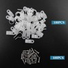 Rierdge 100 Pcs 1/2 Inch R-Type Clip Clamp, Nylon P-Type