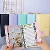 A6 PU Leather Notebook Binder Cover - Refillable 6 Rings
