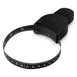 Body Tape Measure for Body Measuring and Body Fat Measurement Tool for Weight Loss 60 Inch 150 cm (Black)