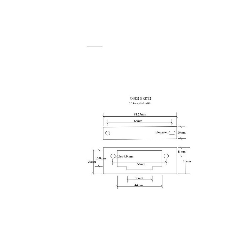 Mobilistics OBD2 Y Adapter/Splitter Extension Cable GPS Universal Snap-in Or