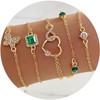 Gold Bracelets for Women, 14K Gold Plated Dainty Layered Chain