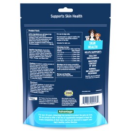 Pet Protect Skin Health Supplement for Dogs, Proprietary Free Form Blend, Bacon-Flavored Soft Chews (60 Count)