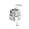 Vogueing Tool Faucet Adapter, 1/2" Thread Connector, Solid Metal Aerator