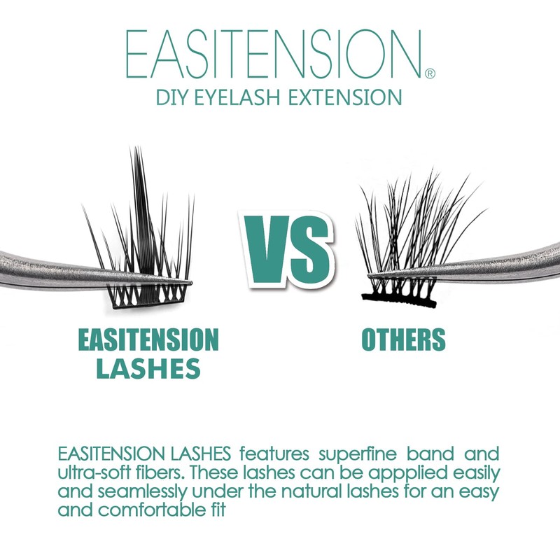 DIY Eyelash Extension, 3D Effect Glue Bonded Band Individual Lash