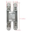 2 Pack Heavy Duty 3-Way Adjustable Hinges for 180 Degree