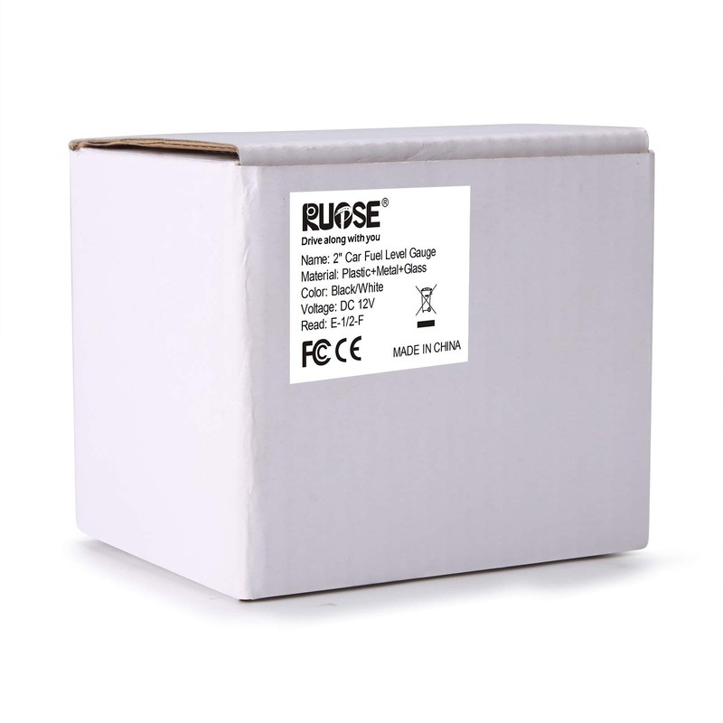 Rupse 52 mm Fuel Indicator, Universal Car Fuel Level Indicator,