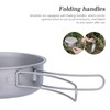 Boundless Voyage Titanium Bowls Dishes Set with Folding Handle Lightweight