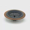 ExcelSteel Silicone Sink Basket Strainer, 4.5", copper,Gray