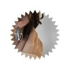 Aneneiceera Zebra Print Drop Earrings Speckled Open Hoop Dangle Stud