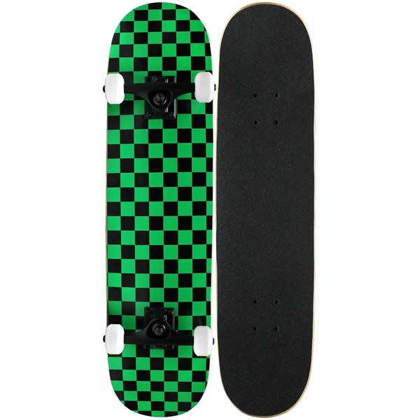 Krown KPC Intro Skateboard, Green/Black, 7.75"