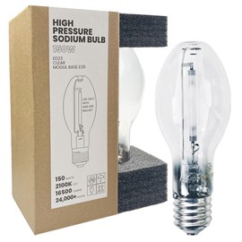 GRUOTVSZAK HPS E39 Mogul Base150 Watt LU150 Bulb 2100K 16500lm ANSI Code S55 ED23 Clear Bulb High Pressure Sodium