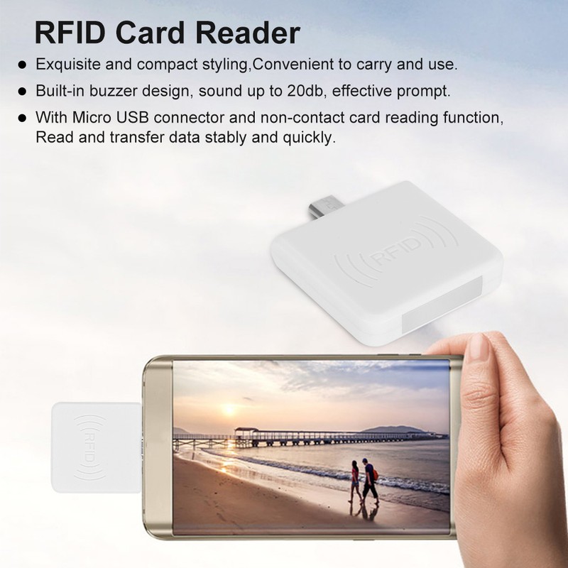 Non Contact Mini Card Reader Adapter ID Mobile Phone Smart