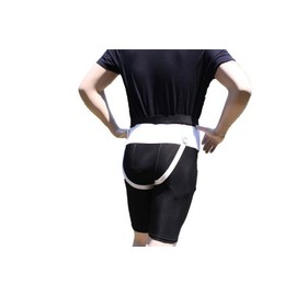 Alpha Medical Flat Inguinal Hernia Aid Belt Hernia Guard Men or Women Single or Double L8310 (X-Large)