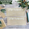 25 4x9 Rustic Blank Gift Certificates For Business Gifts For