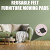 30Pcs Square Furniture Pads, Furniture Sliders, Moving Pads Sliders, Felt