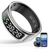 HPLSZCN Smart Ring Men's Smart Ring with LED Display, Fitness