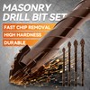 SONCHIE Serrated Drill Bits 8-Piece Set 1/4“-1/2” High Strength Special