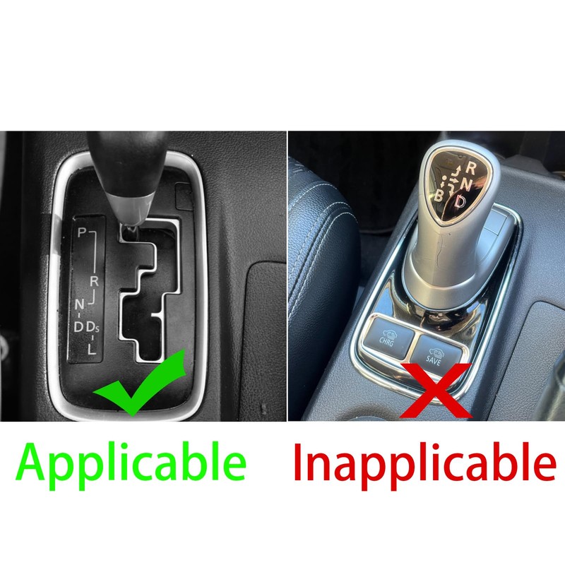 Car Interior Decoration Accessories Center Shift Carbon Fiber Trim Sticker