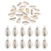 PATIKIL Natural Seashell Charm, 20 Pcs Oval Dyed Shell Craft