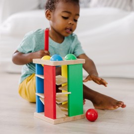 Melissa & Doug Pound and Roll Tower | Developmental Toy | Motor Skills | Problem Solving | 2+ | Gift for Boy or Girl