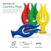 Pack of 100 Heavy Duty Plastic Tulip Clothes Pegs for