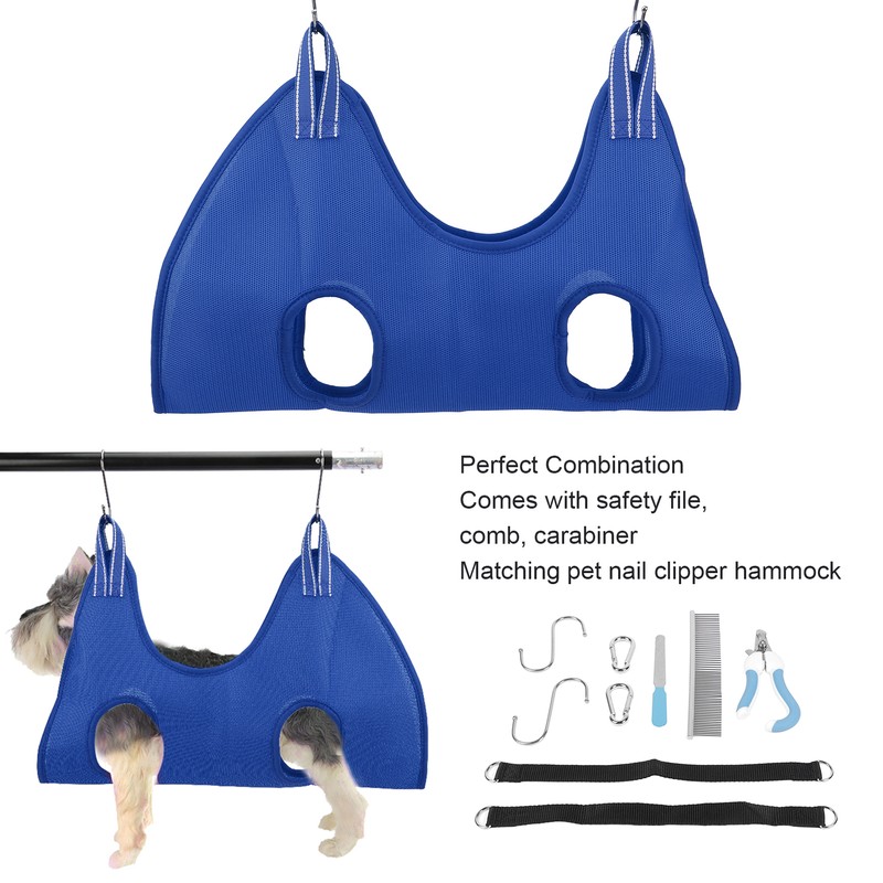 Dog Grooming Hammock Set Breathable Safe Restraint Bag Pet Grooming