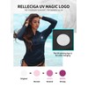 RELLECIGA Women's White UV Sun Protection Long Sleeve Rashguard Swimsuit