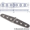 2 x Stainless Steel Hinges Long 152 x 30 mm