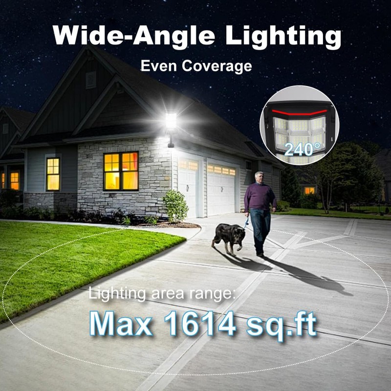 Cenfmlt Solar Street Lights Outdoor 4 Pack, Dusk to Dawn