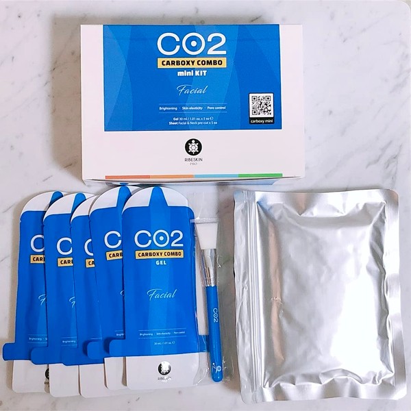CARBOXY Carbonated Pack 5 Count 5 Count Co2 Powder Face Mask Without Box